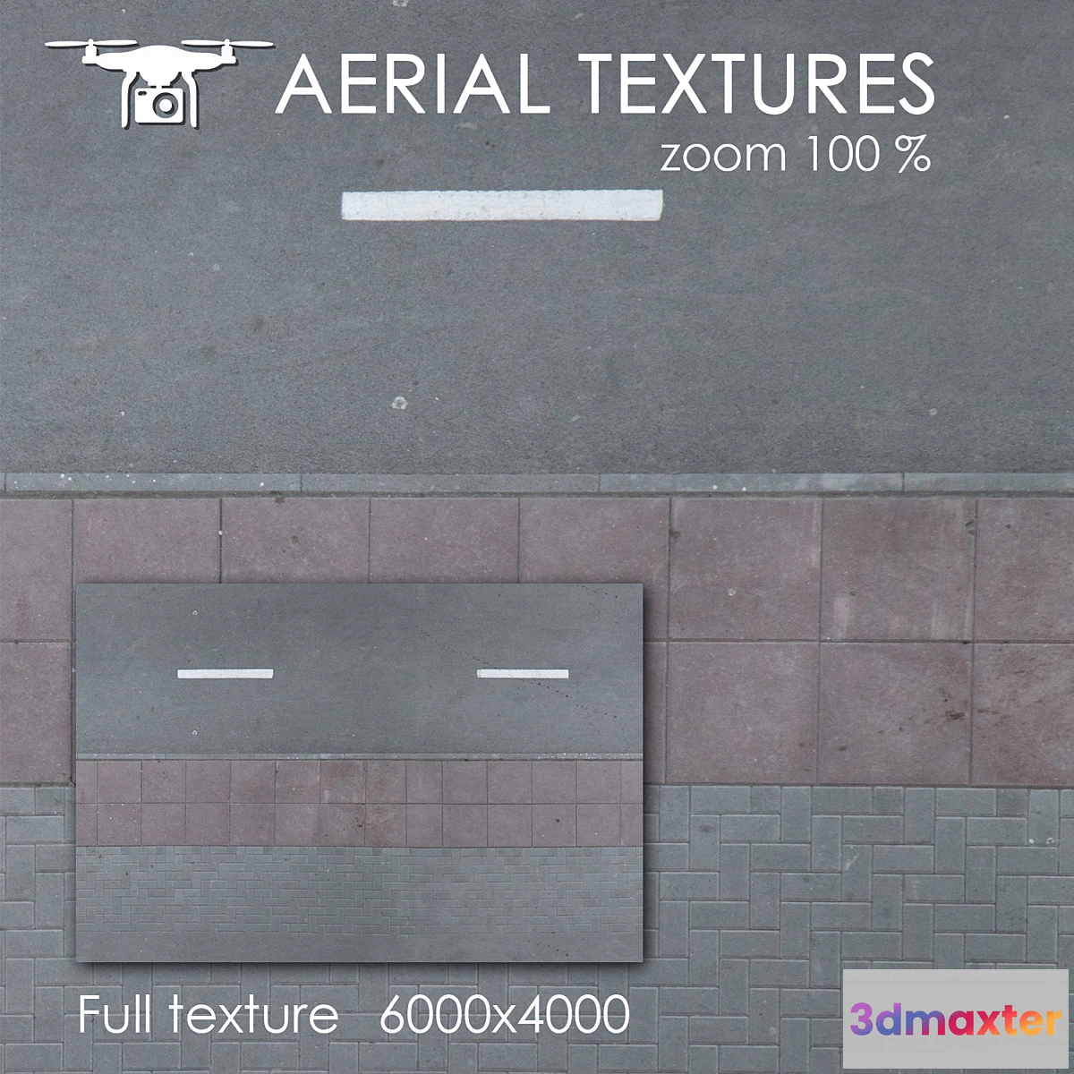 1427950 - Asphalt with sidewalk 67 3D Max
