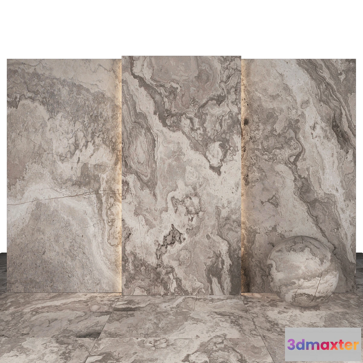 1428540 - White bamboo marble 3D Max
