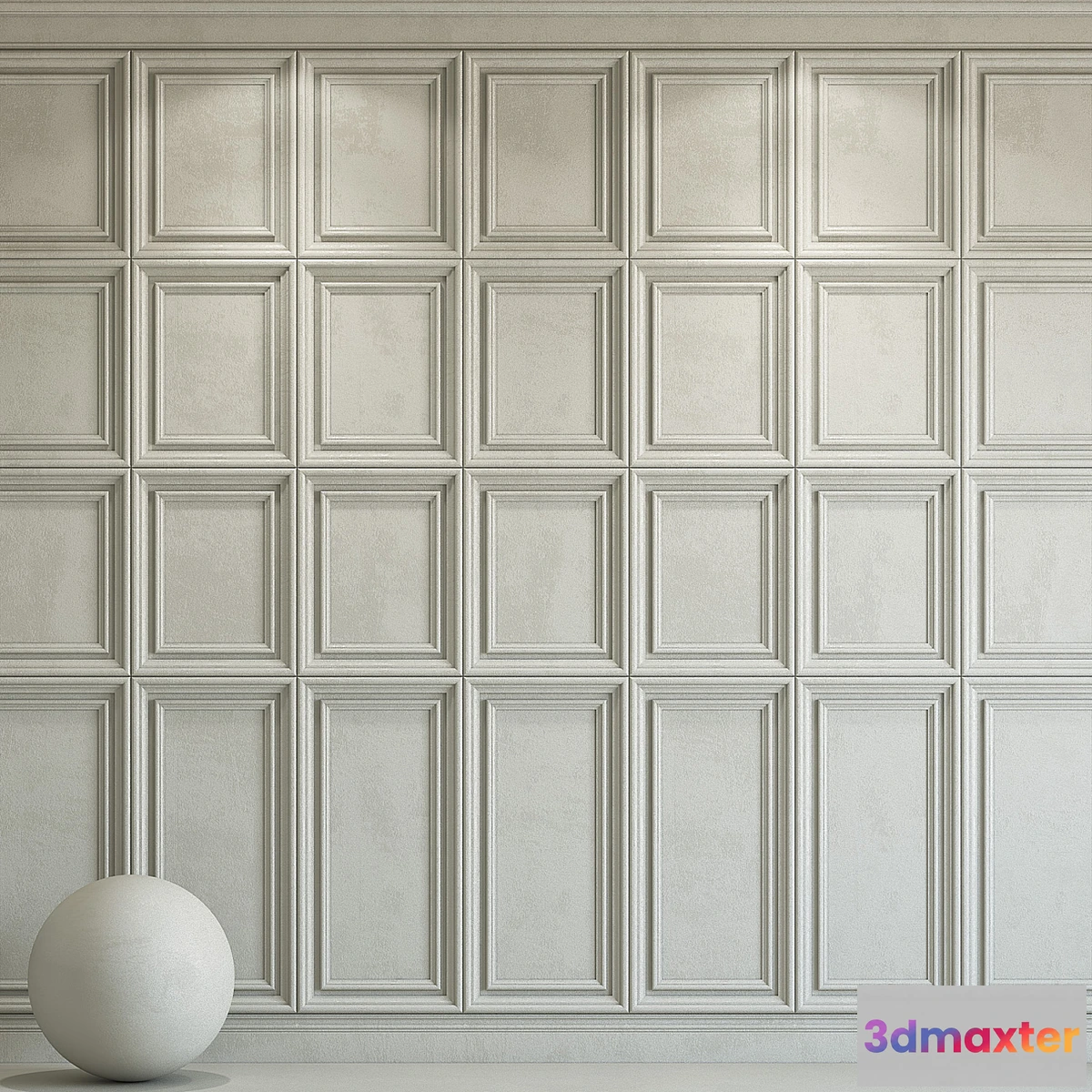 1432414 - Decorative plaster with molding 140 3D Max