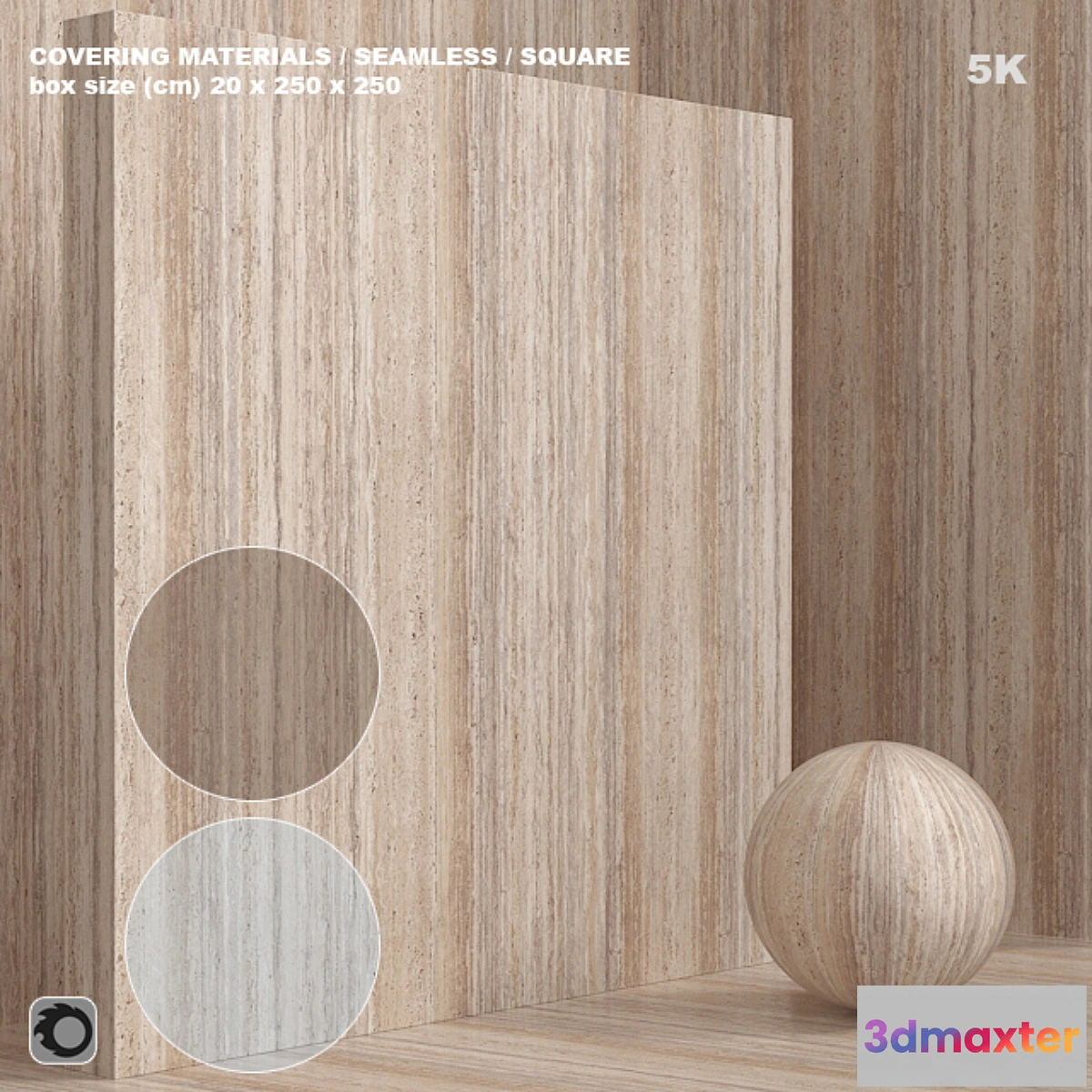 1441522 - Material (seamless) - stone travertine set 111 3D Max