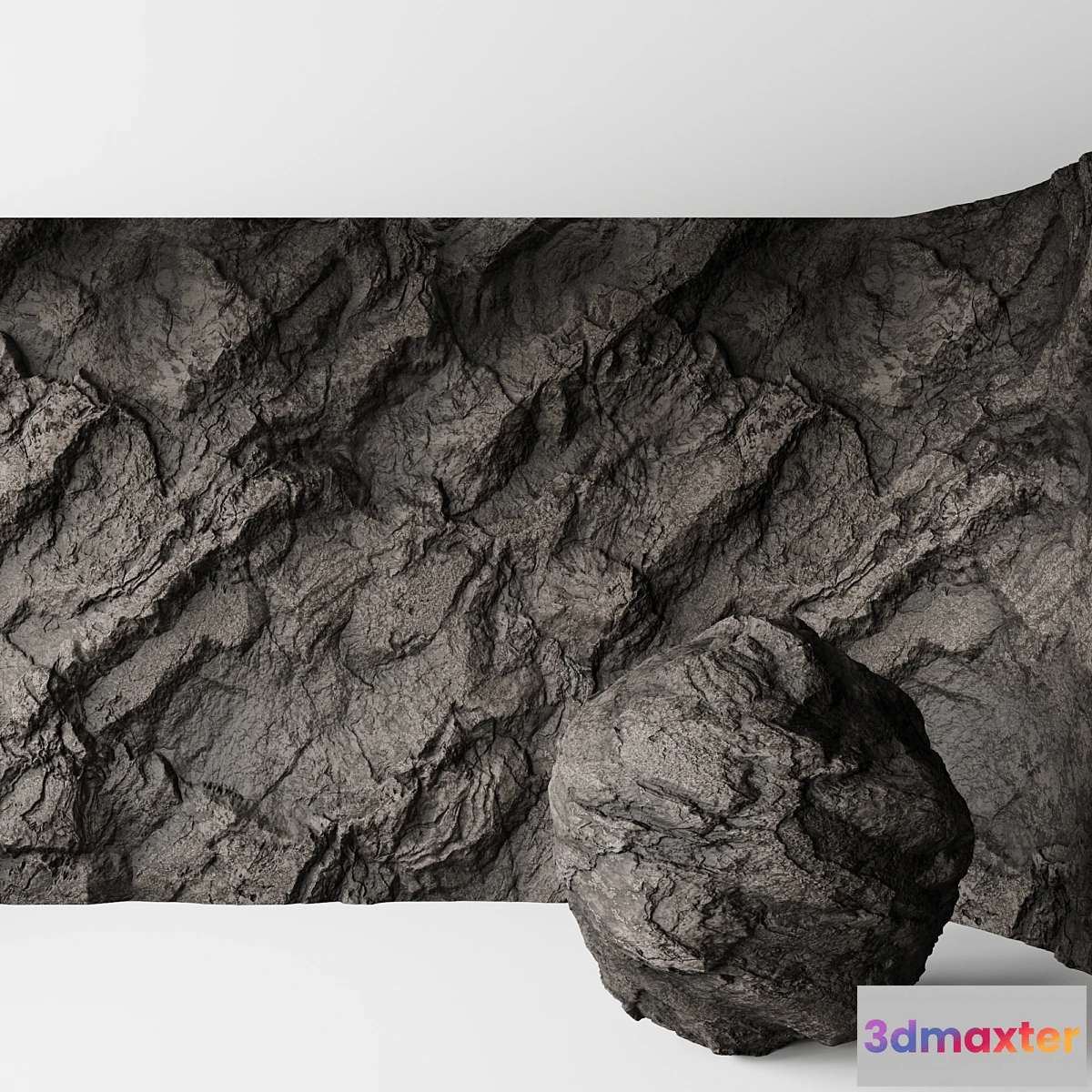 1452124 - Rock cliff wall No. 4 3D Max