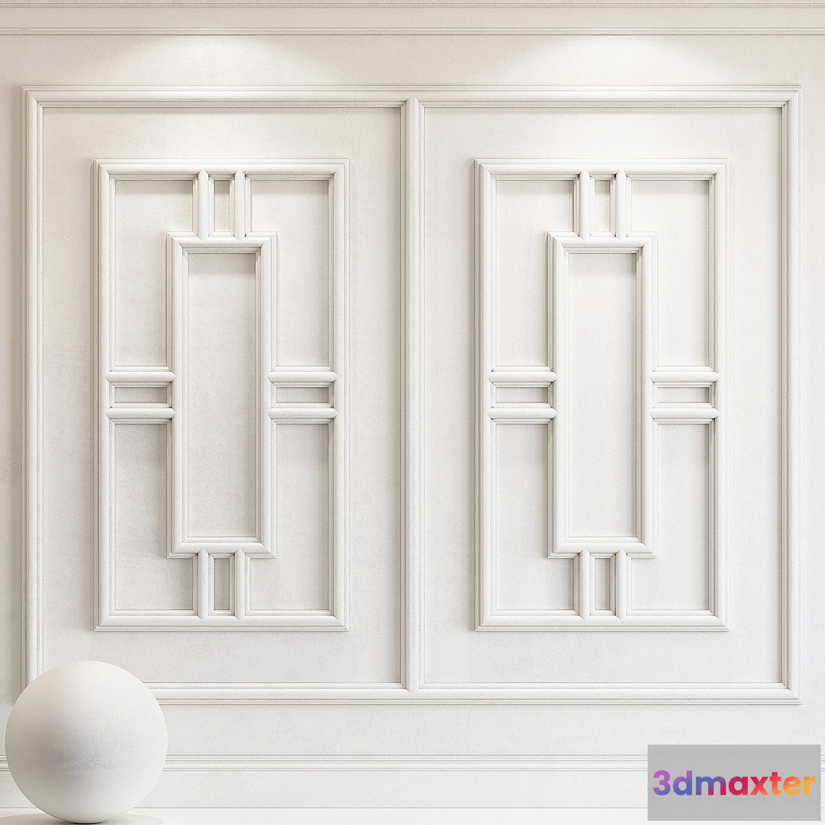 1452970 - Decorative plaster with molding 47 3D Max