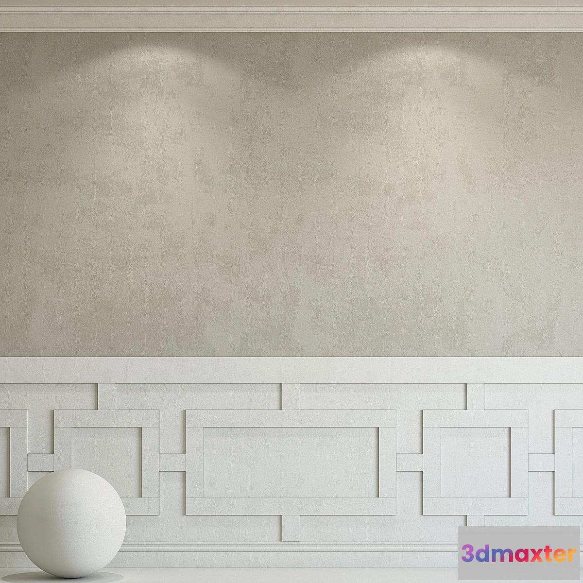 1454438 - Decorative plaster with molding 191 3D Max