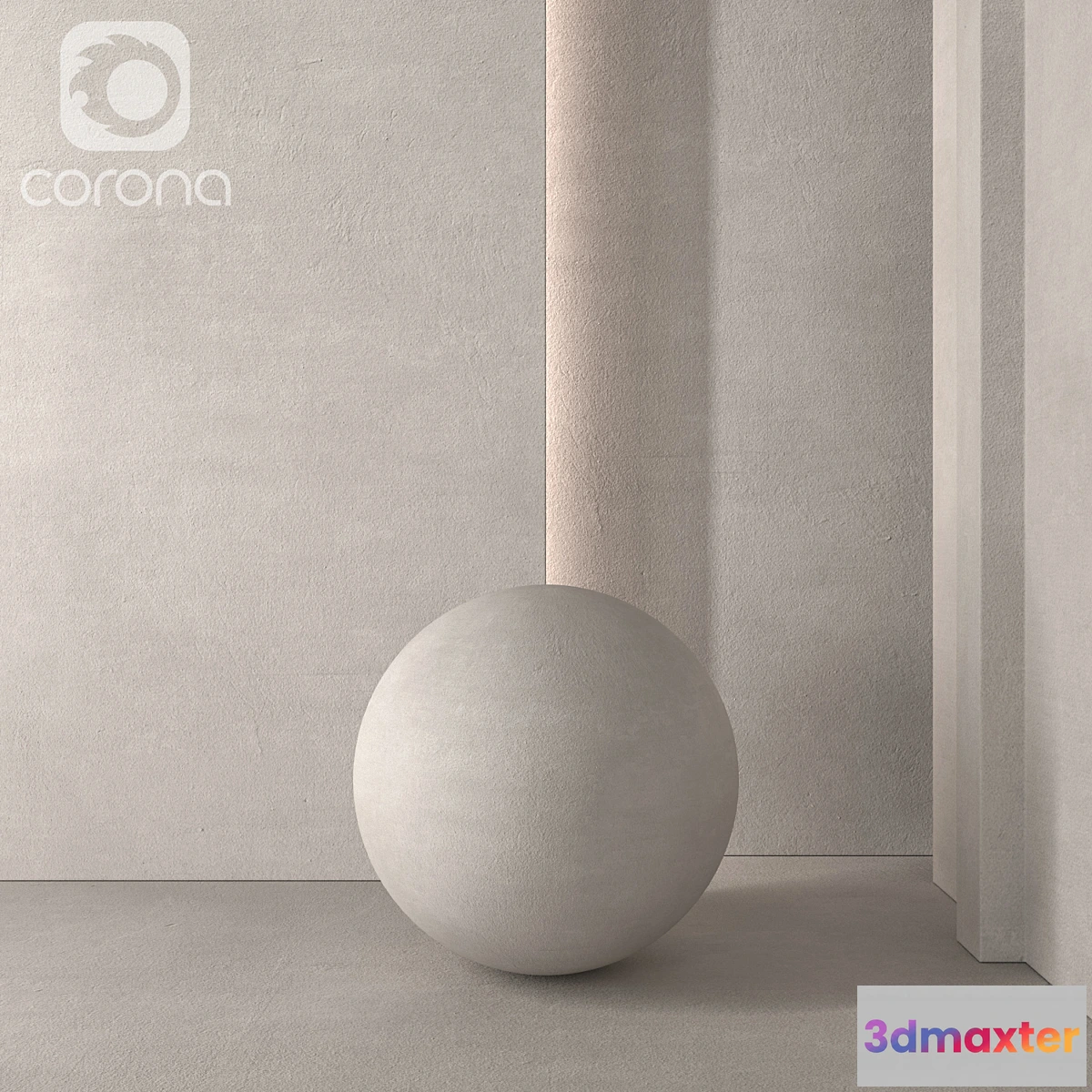 1455102 - Beige plaster 3D Max