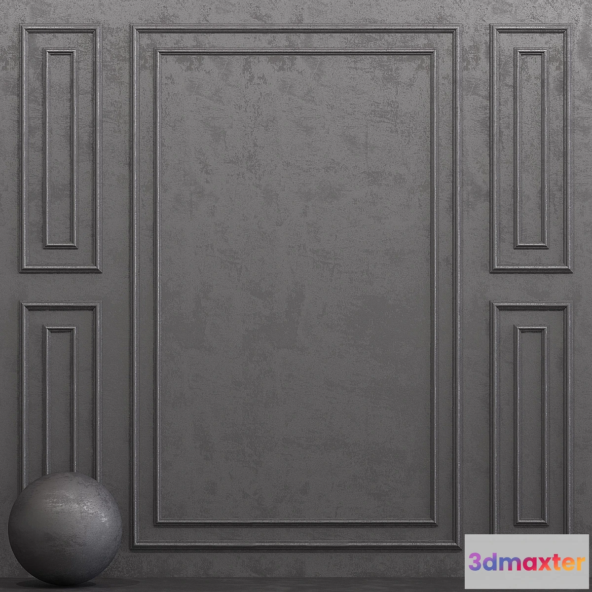 1458050 - Decorative plaster with molding 6 3D Max