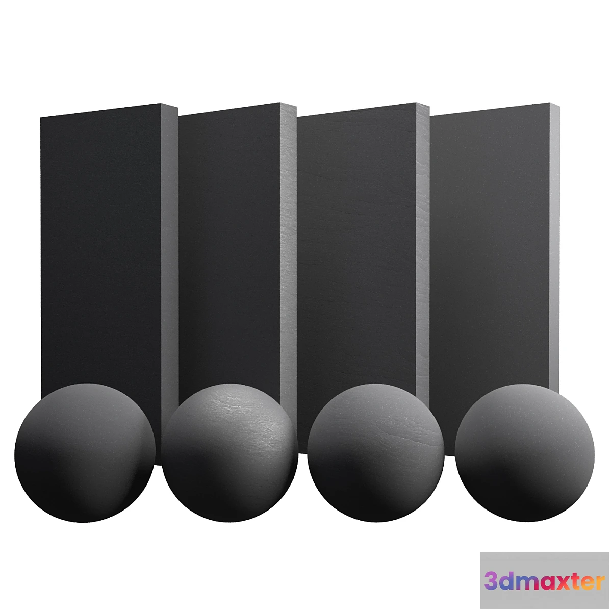 1470404 - Black slate stone 3D Max