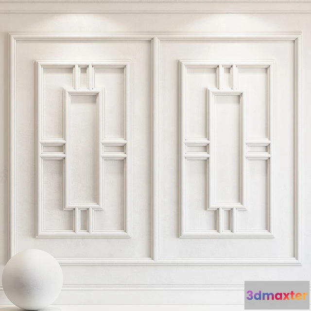 1542619 - Decorative plaster with molding 47 3D Max