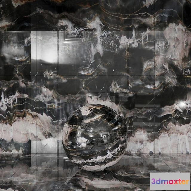 1546225 - Seamless Confusion Dark Marble Material 3D Max