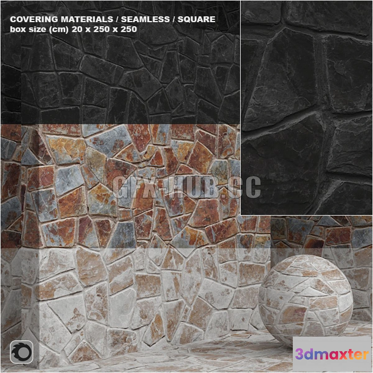 1547763 - Material (seamless) - stone masonry set 11 3D Max