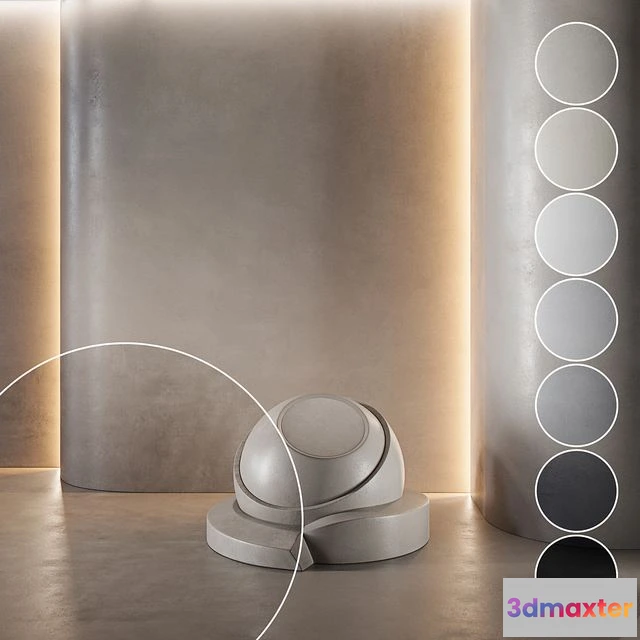 1563171 - Concrete set (seamless) 34 3D Max