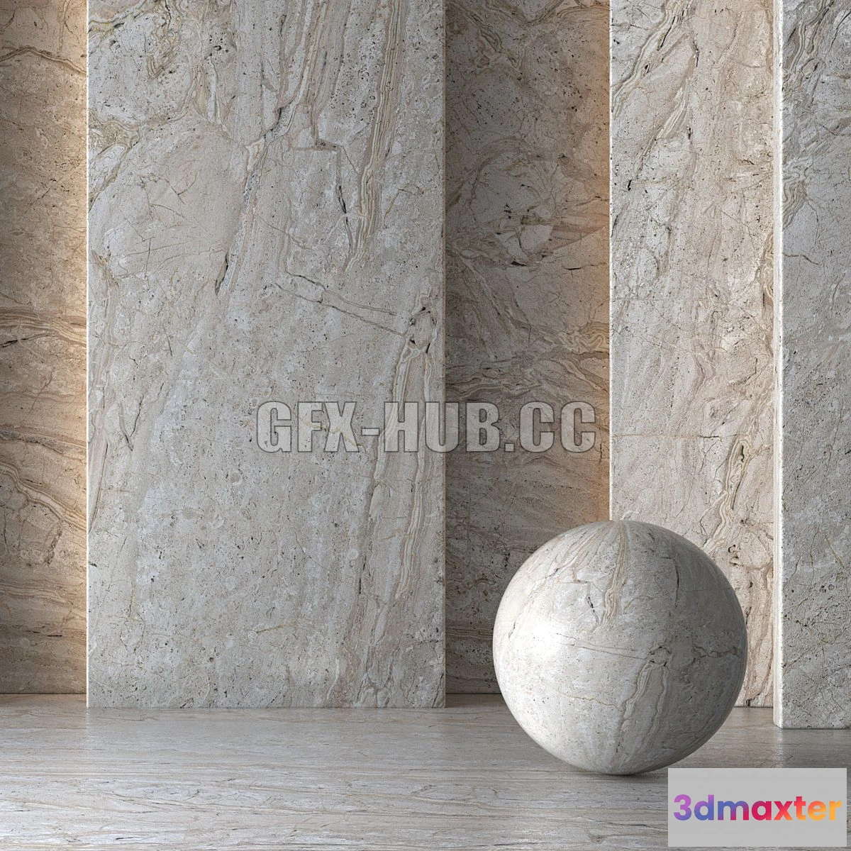 1565686 - Cream Marble Material 8K (Seamless Tileable) No 101 3D Max