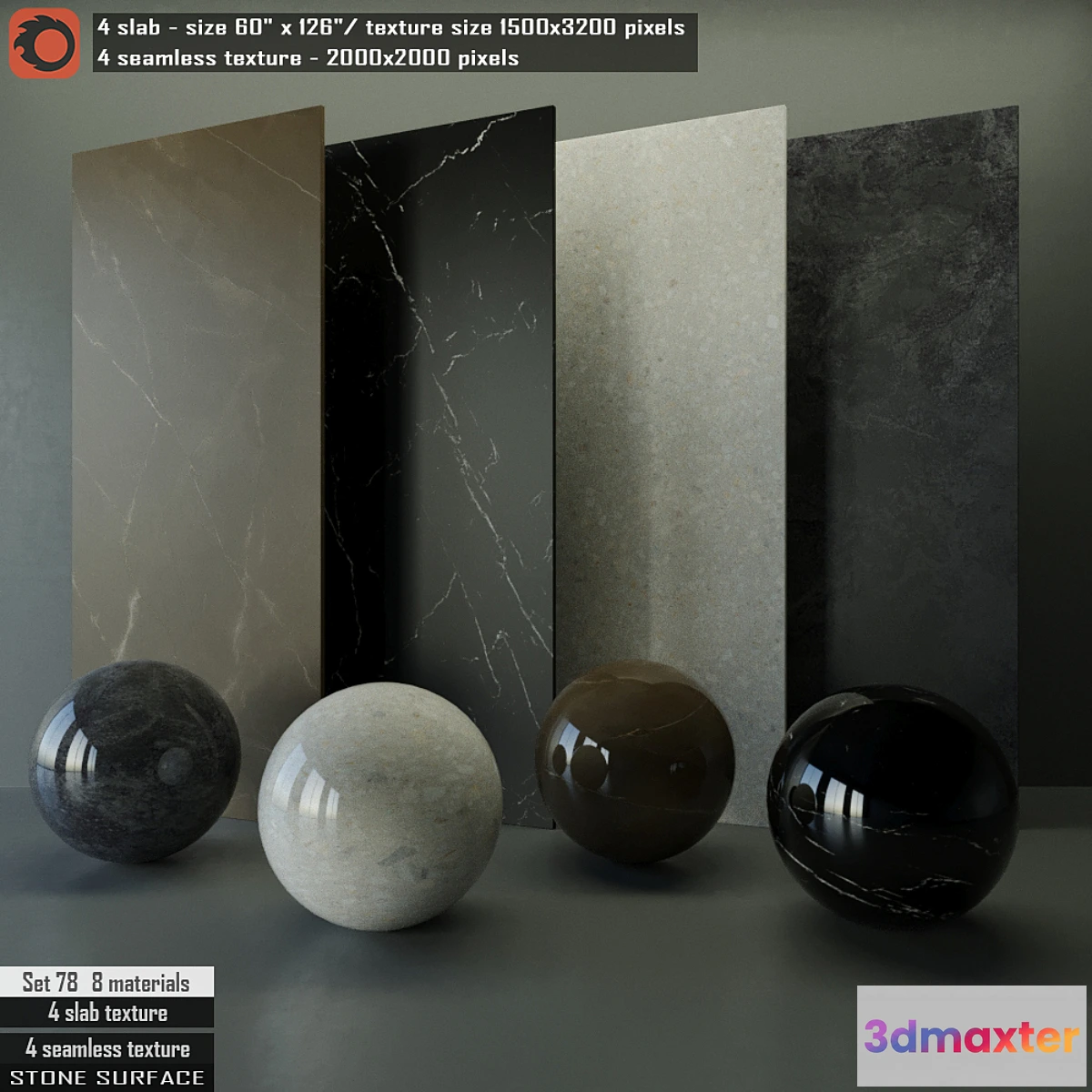 576978 - Stone Slab & Seamless texture Set 78