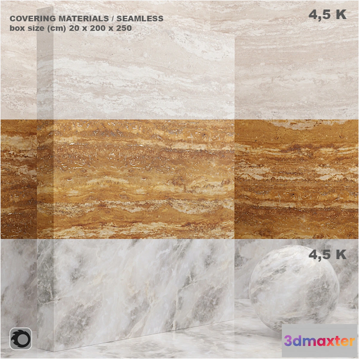 656417 - Material (seamless) - coating marble plaster set 44