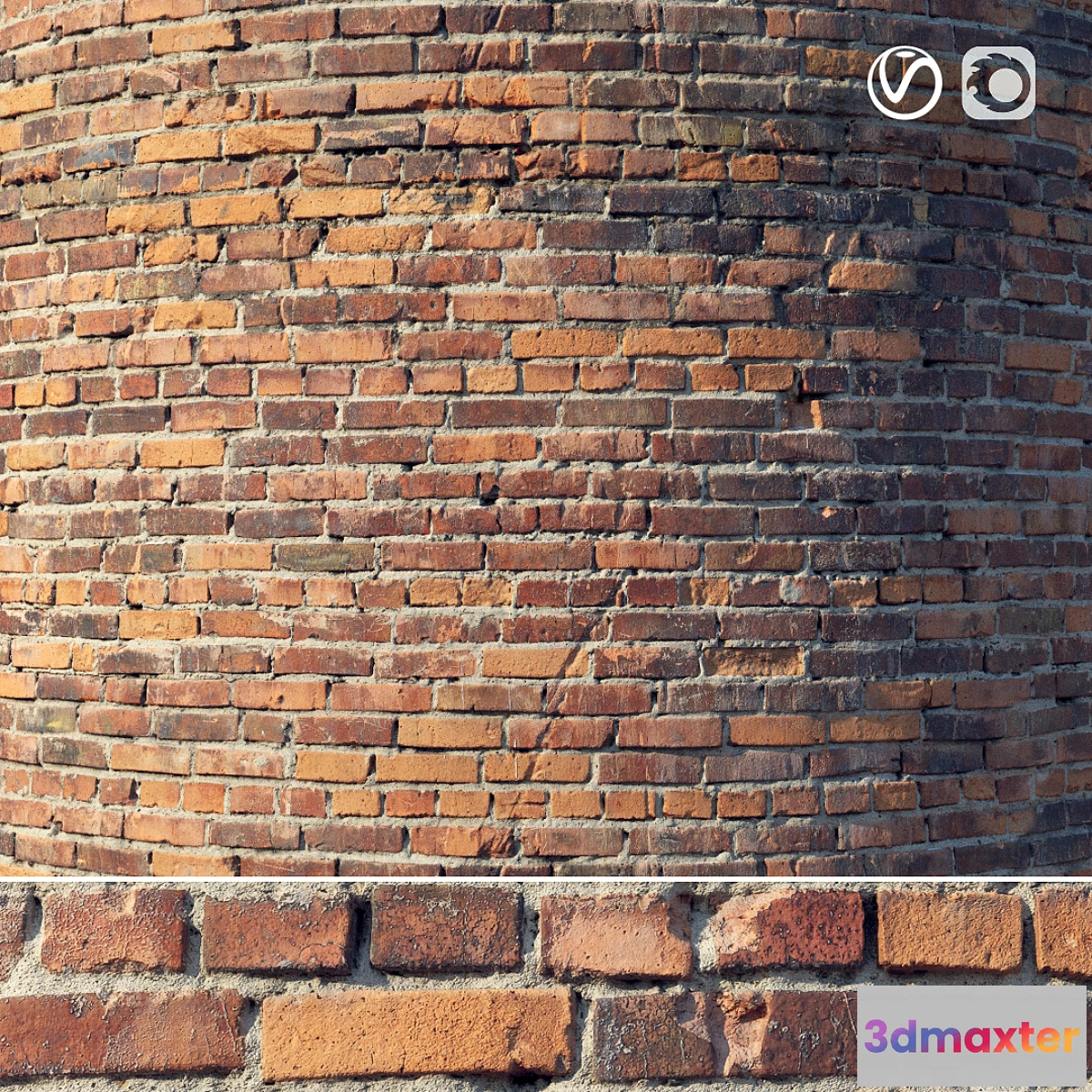 659277 - Brick wall with damage (material)