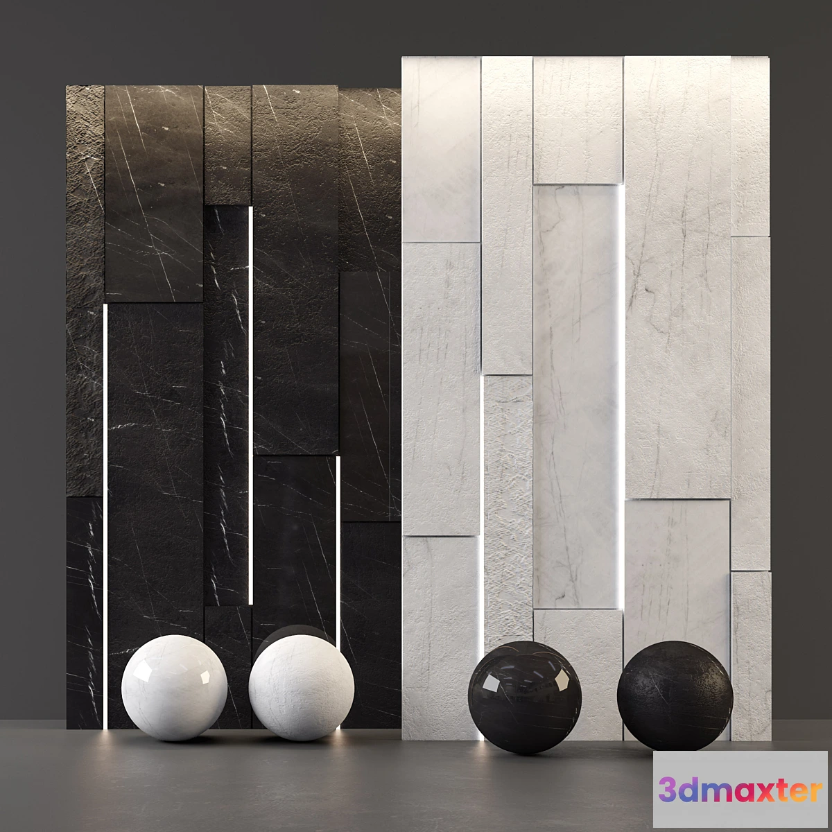 660749 - White Marble and Black Marble
