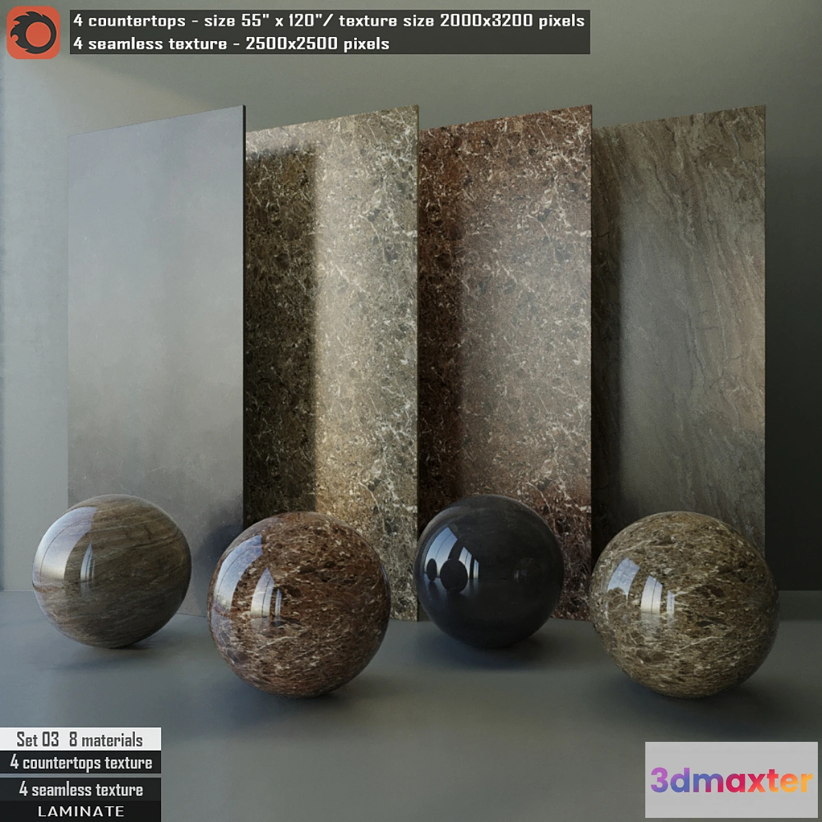 664221 - Laminate countertops & Seamless texture Set 03