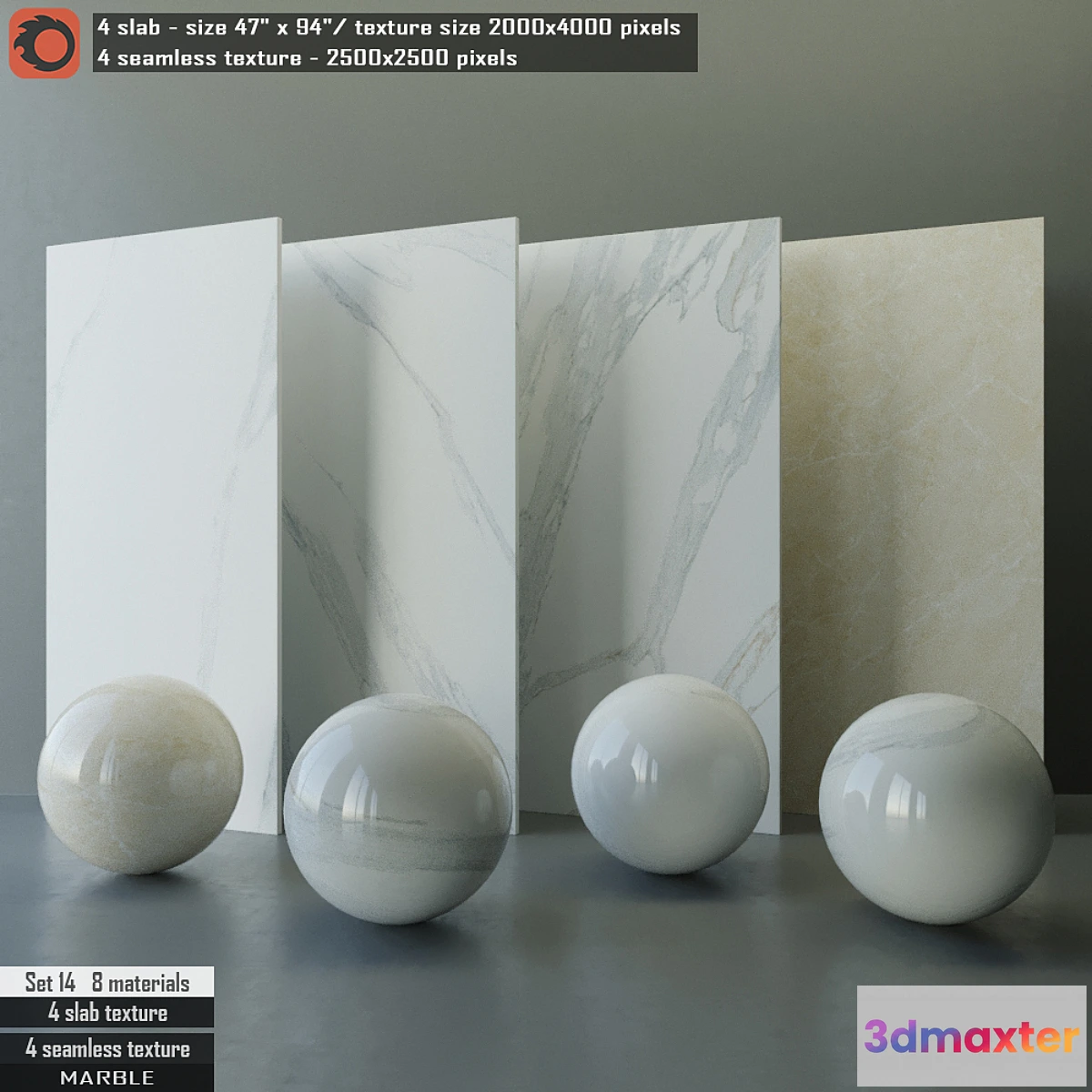 664257 - Marble slab & Seamless texture Set 14