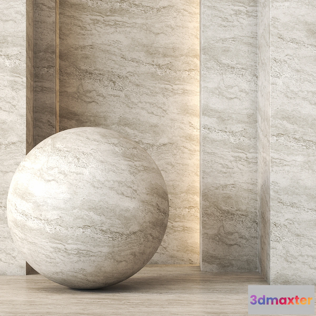 680718 - Travertine Texture 4K - Seamless - No.2