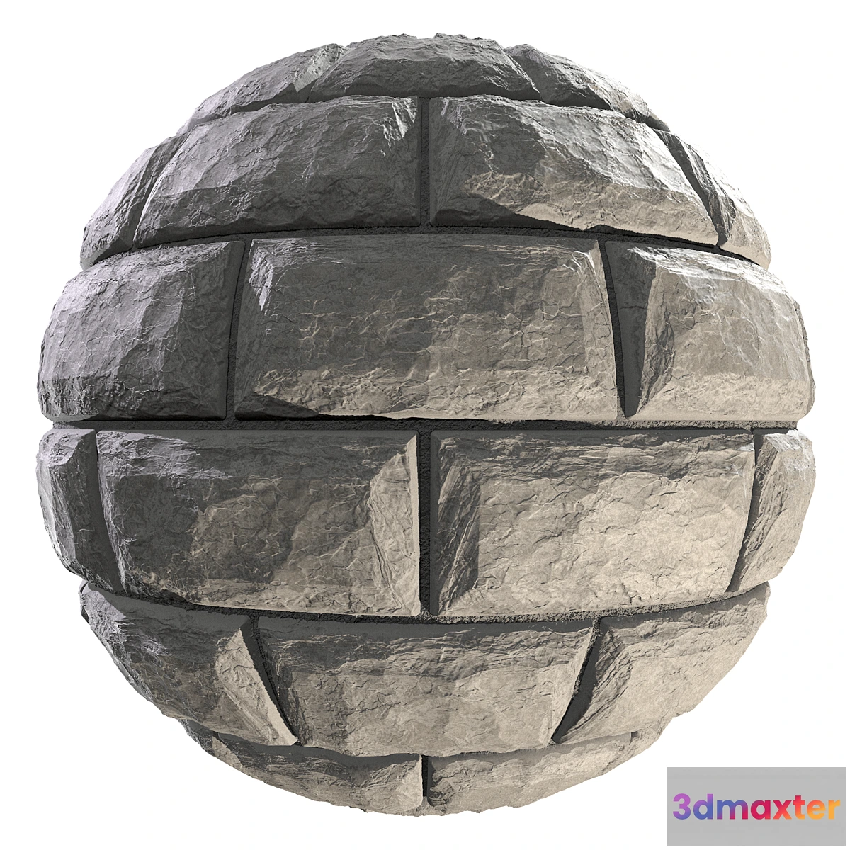 685418 - Wall of white wild stone material