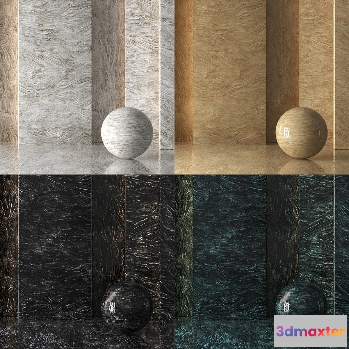 701412 - 4 Marble 8K (Seamless - Tileable) DrCG No 80