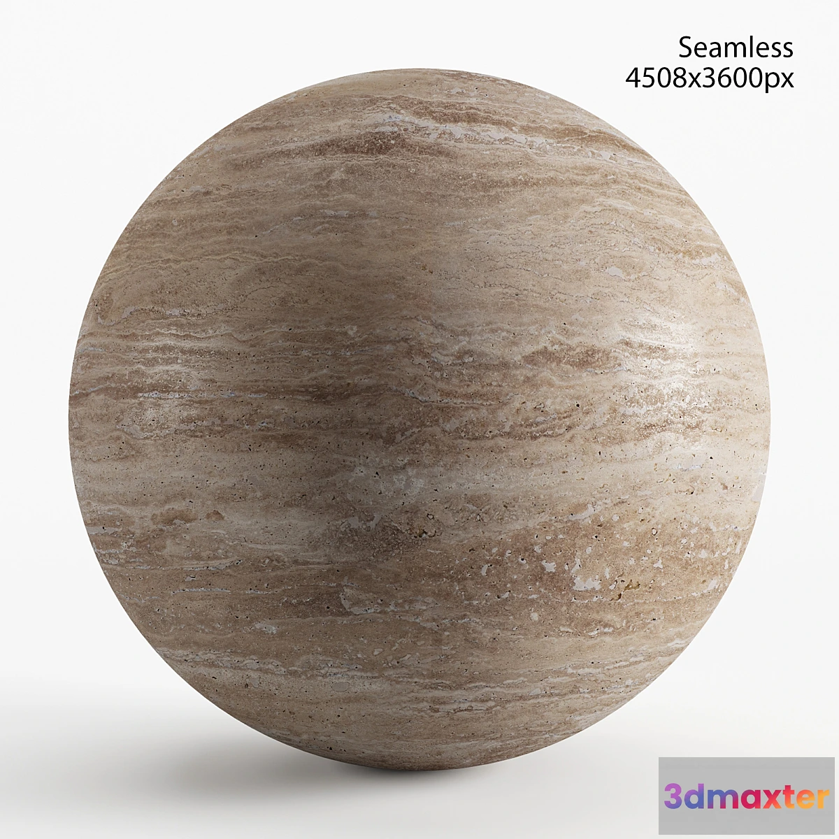 753105 - Seamless texture of beige travertine