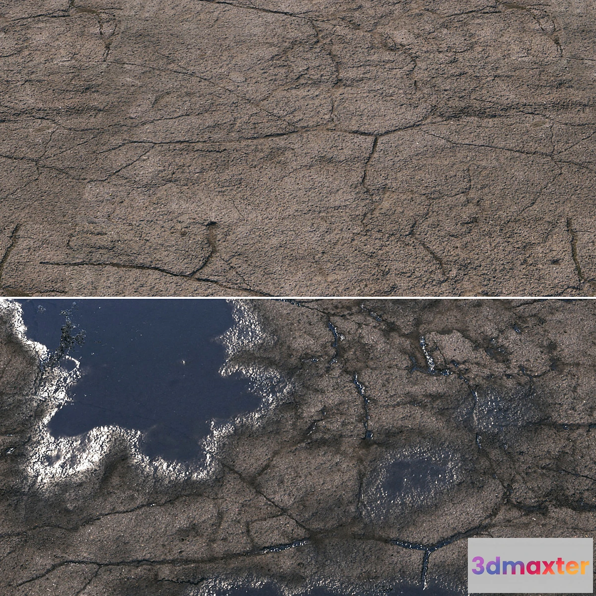779225 - Wet asphalt material 05 4k seamless PBR