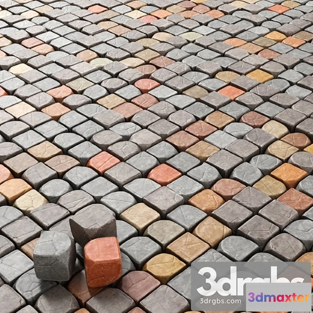 999544 - Cubes for decoration. (paving stones)