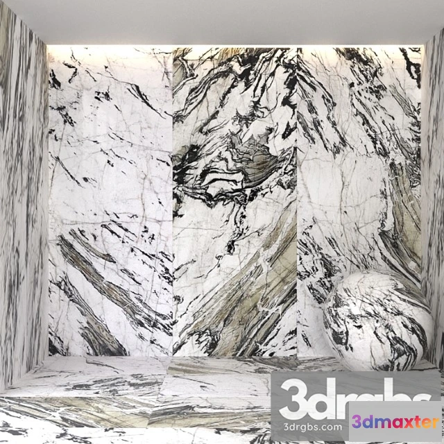 999610 - Explosion black marble