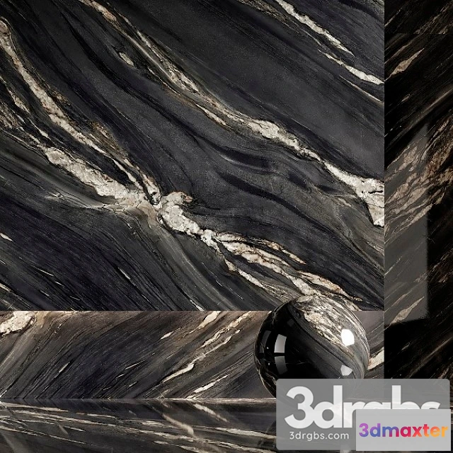 999726 - Marble Gray Black