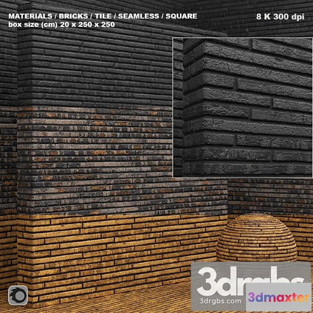 999786 - Material (seamless) - brick tile set 2