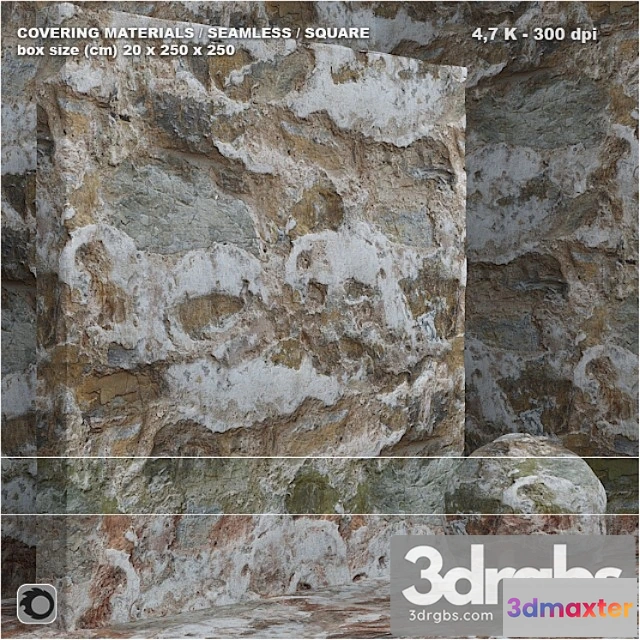 999812 - Material (seamless) - stone plaster set 87