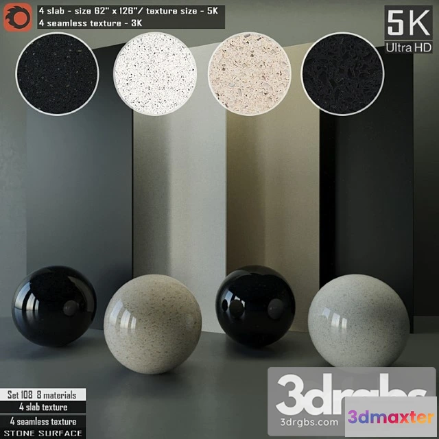 999984 - Stone slab & seamless texture set 108