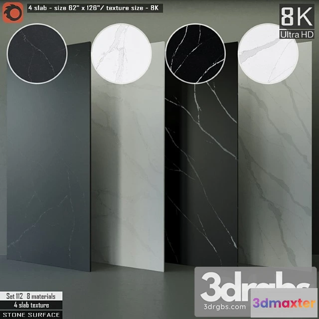 999986 - Stone slab & seamless texture set 112