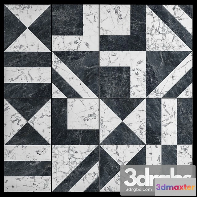 1000360 - Ceramic Lapated Tile Bianzo Nero From Kerama Mrazy