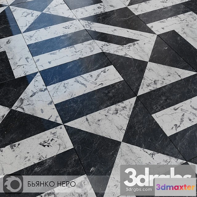 1000366 - Ceramic Tile Kerama Hates Bianco Nero