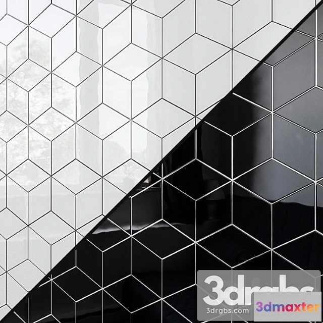 1000424 - Ceramic wall tile equipe rhombus wall 7 colors