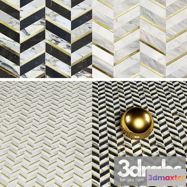 1000886 - Mosaique Surface Oxford Black Oxford Blue