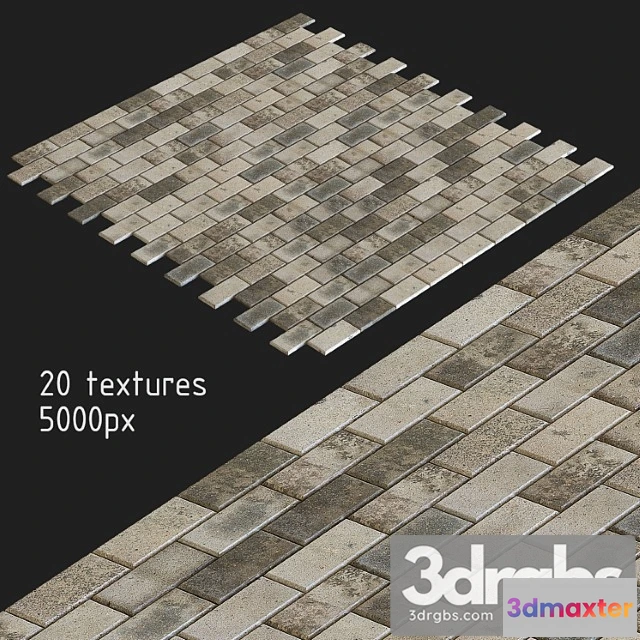 1000934 - Paving slabs. 20 textures