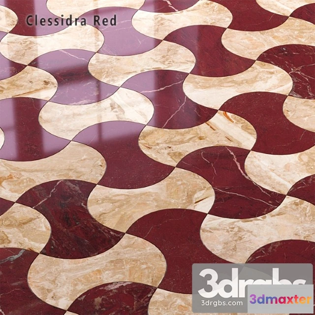 1001192 - Tile Sicis Sicistone Clessidra Red