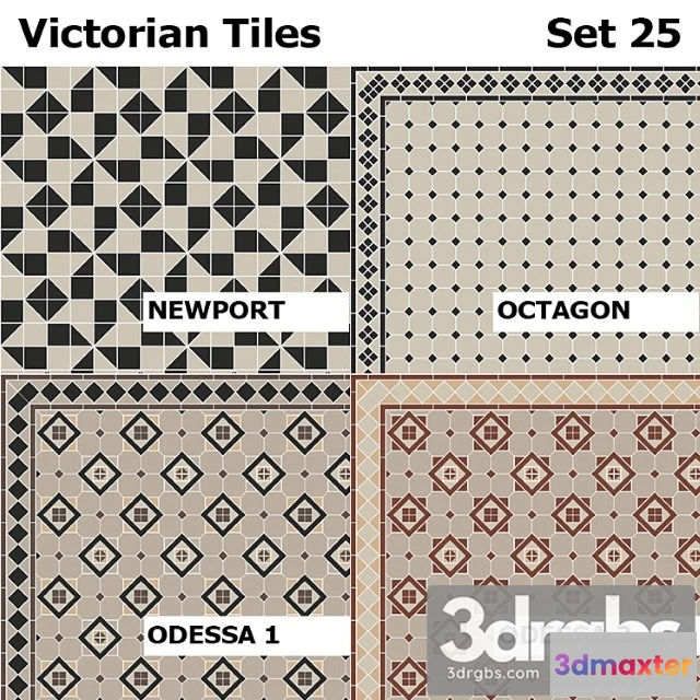 1001312 - Topcer Victorian Tiles Set 25