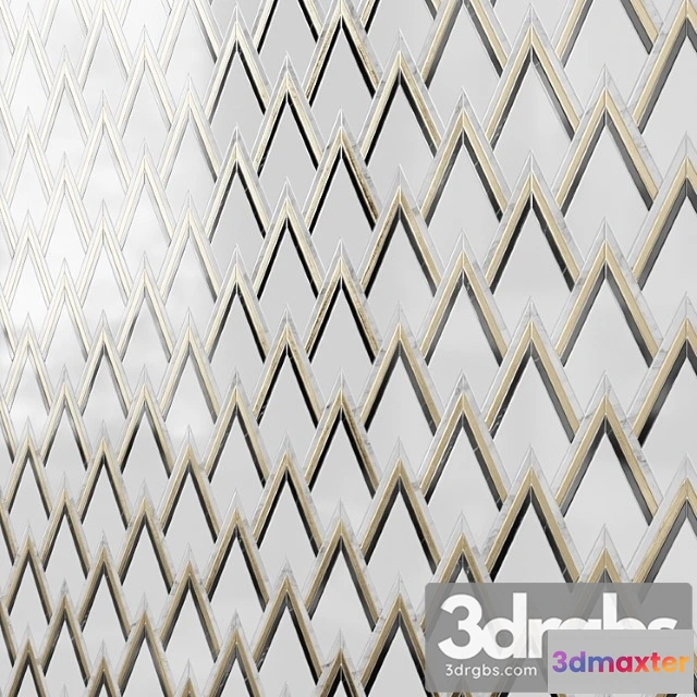 1001356 - Vzag nero & brass mosaic tile by vanessa deleon