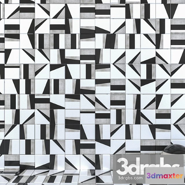 1001378 - Wall tiles 265 edge mix set 1