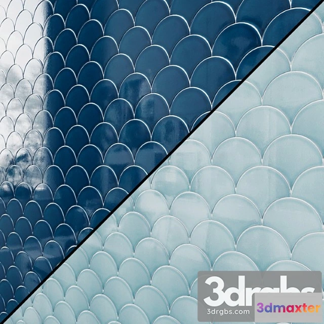 1055228 - Ceramic tiles soho collection 15.5 x 17 fish scales