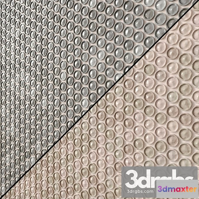 1055336 - Glazed penny round mosaic 9 types