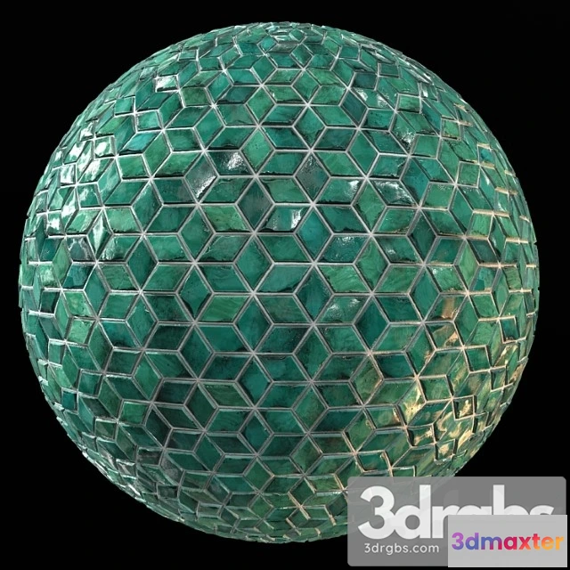 1055650 - Teal tile pbr material-10