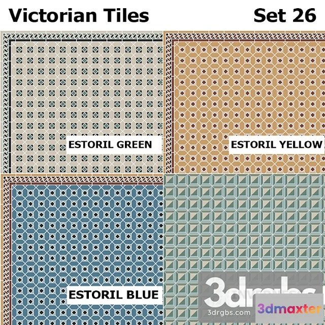 1055716 - Topcer victorian tiles set 26