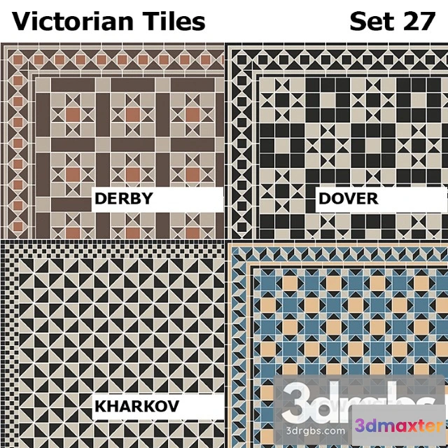 1055718 - Topcer victorian tiles set 27