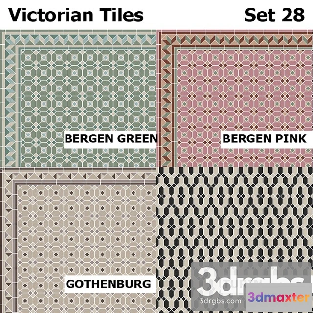 1055720 - Topcer victorian tiles set 28