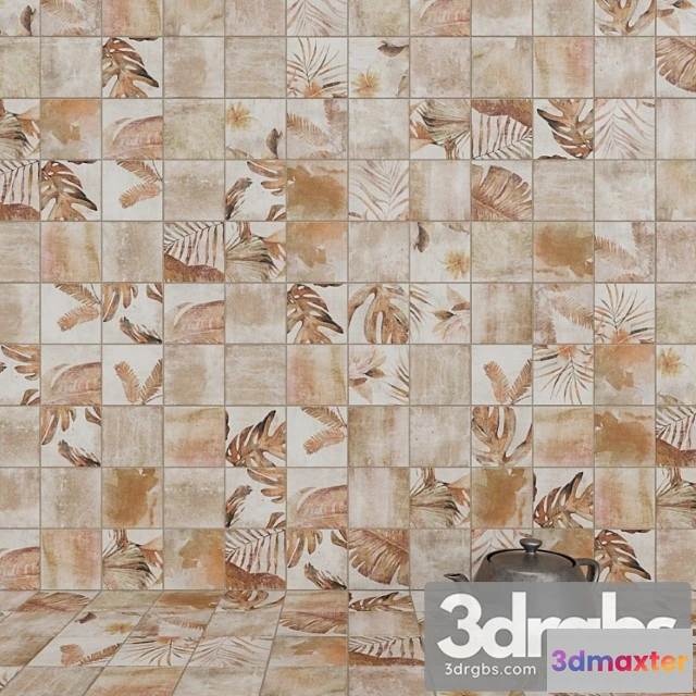 1055778 - Zyx by colorker amazonia tropic cotto tile set