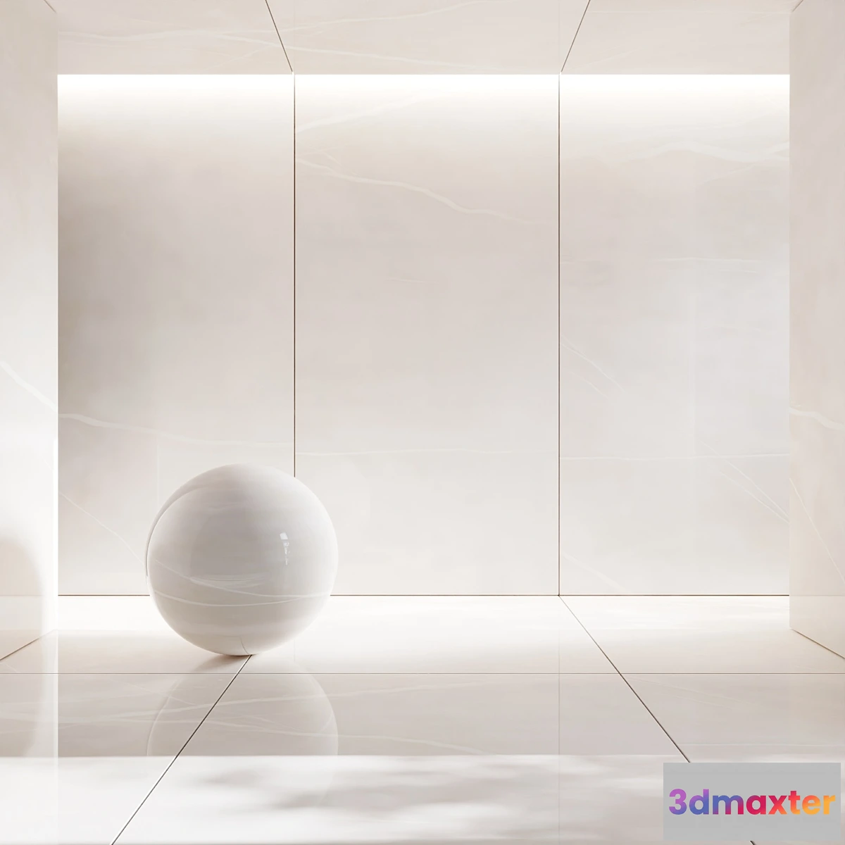 1294825 - Unique Silk Nat Porcelain Tiles - No.2 3D Max